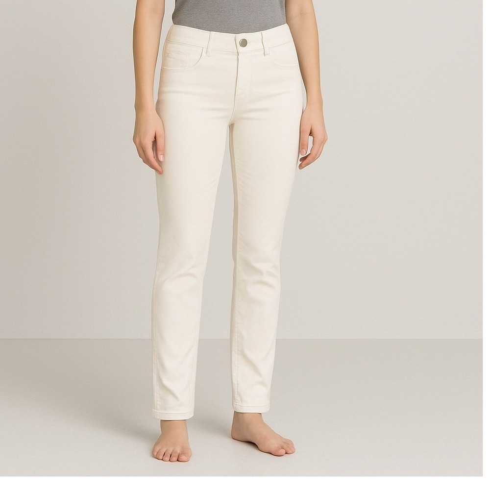 Cachet‎ Women's Cream Stretch Skinny Jeans Size 4